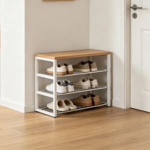 Minimalist Entryway Shoe Rack