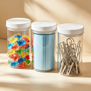 Laundry Room Storage Label Jar Set