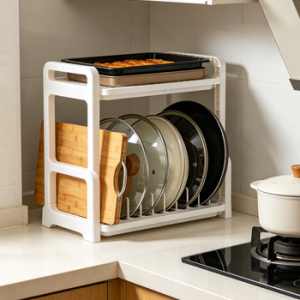 Pan Lid and Cutting Board Rack