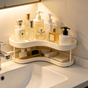 Bathroom Countertop Storage Shelf