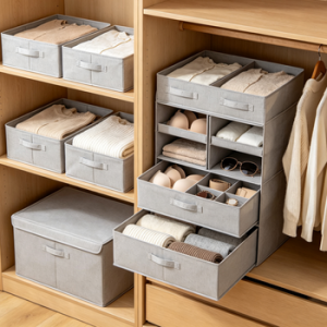 Foldable Closet Storage Bins Set